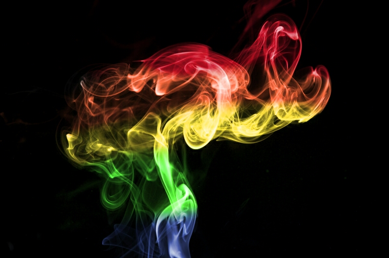 Rainbow smoke  Image by Jaitor 03